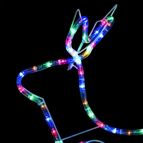 Коледна украса за открито северен елен с шейна 576 LED ➤ топ цена ➤ sorbe.bg