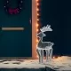 Коледна украса северен елен с мрежа, 306 LED, 60x24x89 см