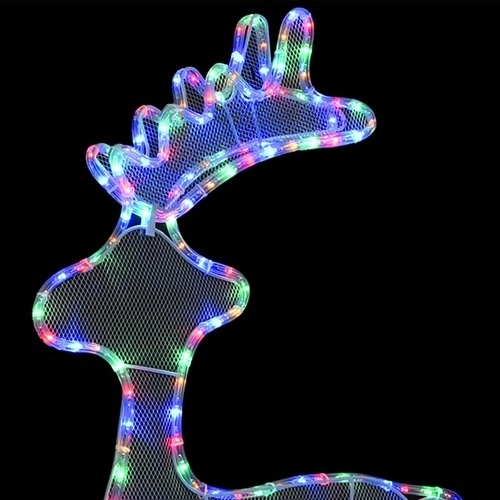 Коледна украса северен елен с мрежа 306 LED 60x24x89 см ➤ топ цена ➤ sorbe.bg