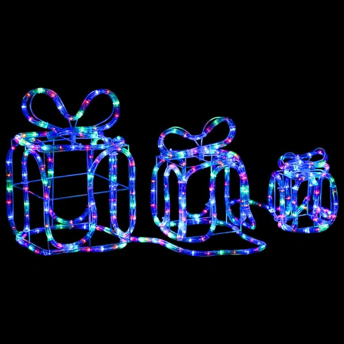 Коледна украса Подаръчни кутии със 180 LED за закрито и открито ➤ топ цена ➤ sorbe.bg