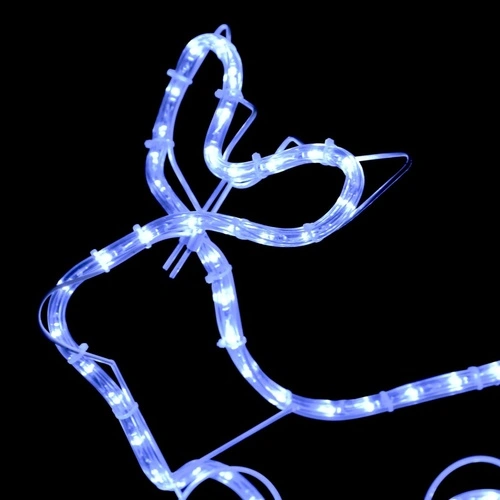 Коледна украса за открито северен елен с шейна 252 LED лампи ➤ топ цена ➤ sorbe.bg