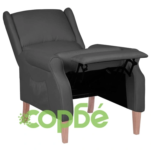 Реклайнер, тъмносив, текстил ➤ топ цена ➤ sorbe.bg