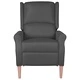 Реклайнер, тъмносив, текстил