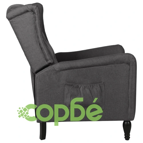 Реклайнер, тъмносив, текстил ➤ топ цена ➤ sorbe.bg