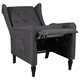 Реклайнер, тъмносив, текстил
