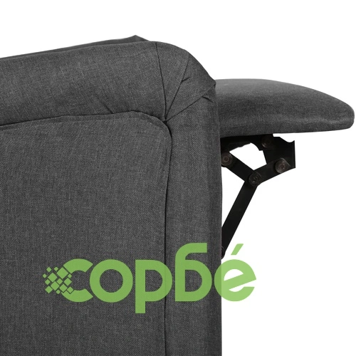 Реклайнер, тъмносив, текстил ➤ топ цена ➤ sorbe.bg