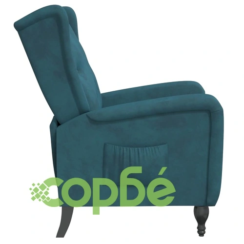 Наклоняем стол, син, кадифе ➤ топ цена ➤ sorbe.bg