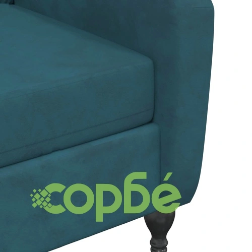 Наклоняем стол, син, кадифе ➤ топ цена ➤ sorbe.bg