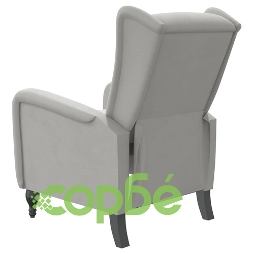 Наклоняем стол, светлосив, кадифе ➤ топ цена ➤ sorbe.bg