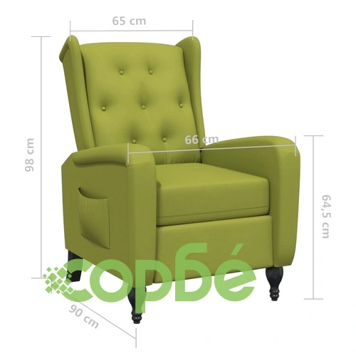 Наклоняем стол, светлозелен, кадифе ➤ топ цена ➤ sorbe.bg