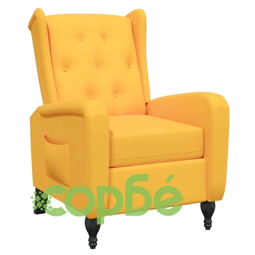 Наклоняем стол, жълт, кадифе ➤ топ цена ➤ sorbe.bg