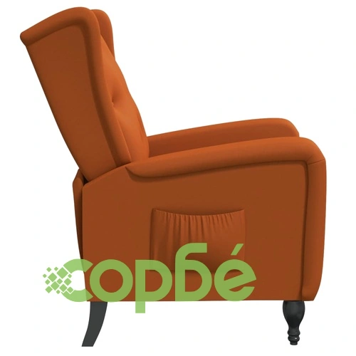 Наклоняем стол, кафяв, кадифе ➤ топ цена ➤ sorbe.bg