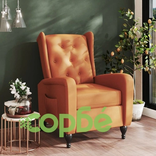 Наклоняем стол, кафяв, кадифе ➤ топ цена ➤ sorbe.bg