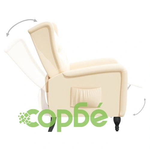 Наклоняем стол, кремав, кадифе ➤ топ цена ➤ sorbe.bg