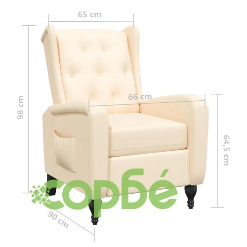 Наклоняем стол, кремав, кадифе ➤ топ цена ➤ sorbe.bg