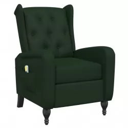 Масажен наклоняем стол, тъмнозелен, кадифе