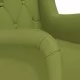 Кресло с крачета от каучук масив, светлозелено, кадифе