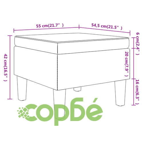 Табуретка с дървени крака, таупе, текстил ➤ топ цена ➤ sorbe.bg
