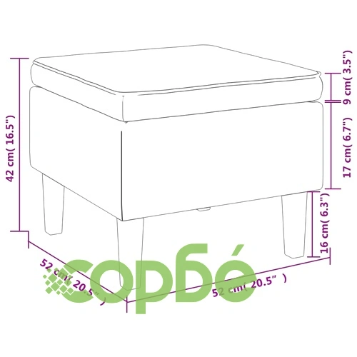 Табуретка с дървени крака, виненочервена, кадифе ➤ топ цена ➤ sorbe.bg