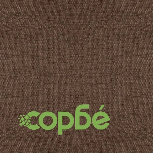 Табуретка с дървени крака, кафява, текстил ➤ топ цена ➤ sorbe.bg