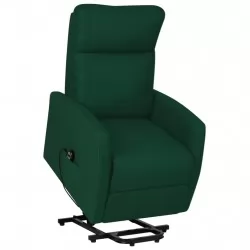 Изправящ наклоняем стол, тъмнозелен, текстил