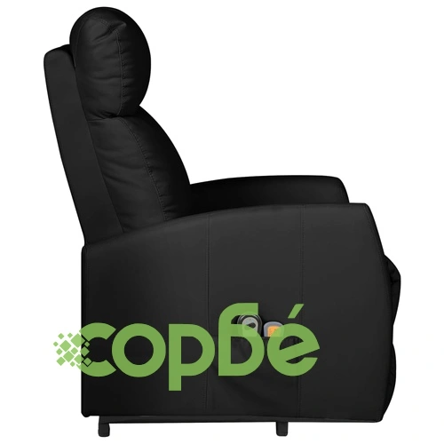 Изправящ масажен стол, черен, изкуствена кожа ➤ топ цена ➤ sorbe.bg