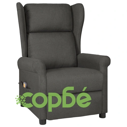 Масажен стол, тъмносив, текстил ➤ топ цена ➤ sorbe.bg