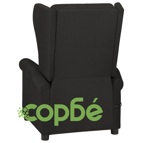 Масажен стол, черен, текстил ➤ топ цена ➤ sorbe.bg