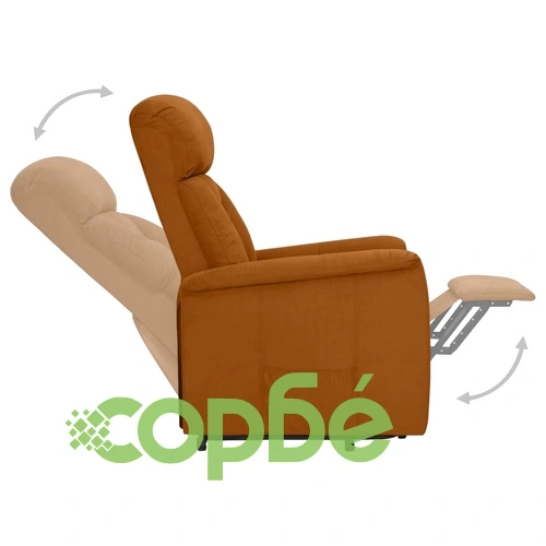 Изправящ наклоняем стол, кафяв, изкуствена велурена кожа ➤ топ цена ➤ sorbe.bg