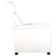 Реклайнер стол, бял, изкуствена кожа