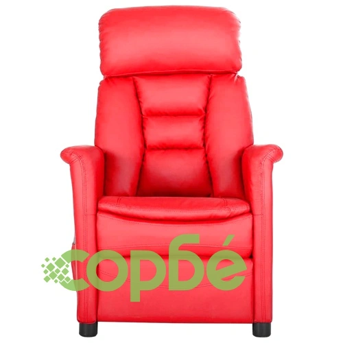 Масажен стол, червен, изкуствена кожа ➤ топ цена ➤ sorbe.bg