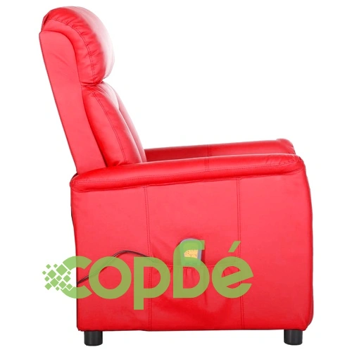 Масажен стол, червен, изкуствена кожа ➤ топ цена ➤ sorbe.bg