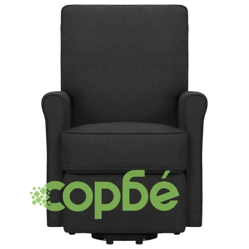 Изправящ стол, черен, текстил ➤ топ цена ➤ sorbe.bg