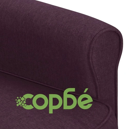 Изправящ масажен стол, лилав, текстил ➤ топ цена ➤ sorbe.bg