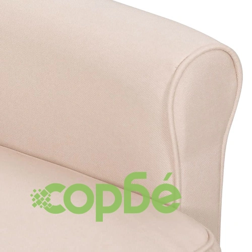 Изправящ масажен стол, кремав, текстил ➤ топ цена ➤ sorbe.bg