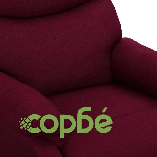 Изправящ масажен стол, лилав, текстил ➤ топ цена ➤ sorbe.bg