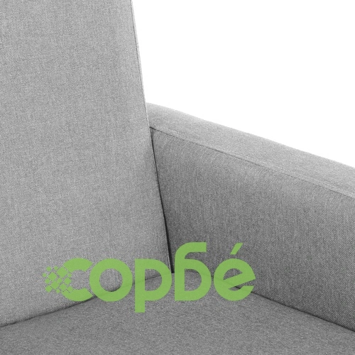 Люлеещ се стол, светлосив, текстил ➤ топ цена ➤ sorbe.bg