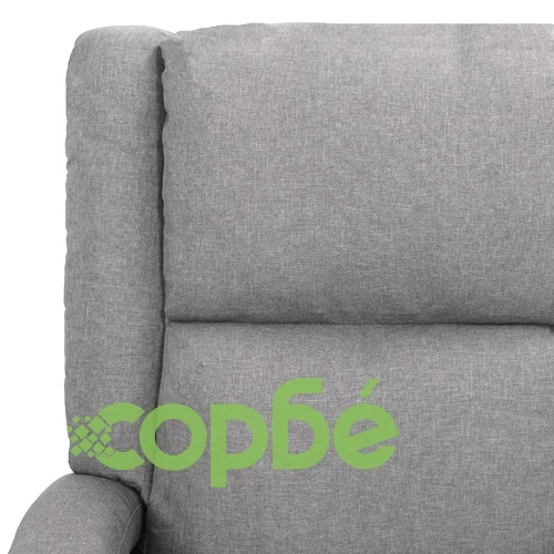 Изправящ масажен стол, светлосив, текстил ➤ топ цена ➤ sorbe.bg