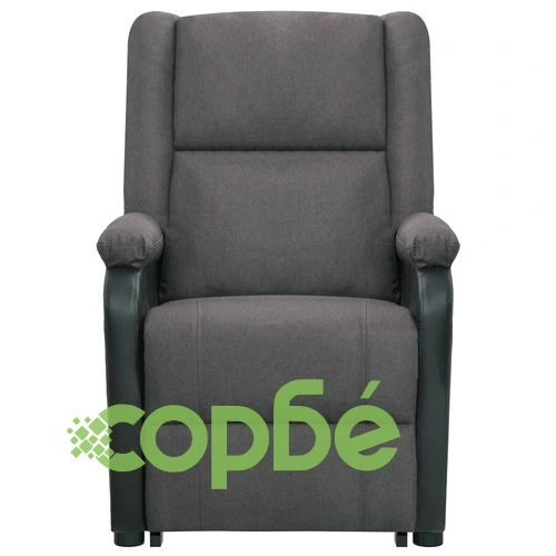 Изправящ масажен стол, тъмносив, текстил ➤ топ цена ➤ sorbe.bg