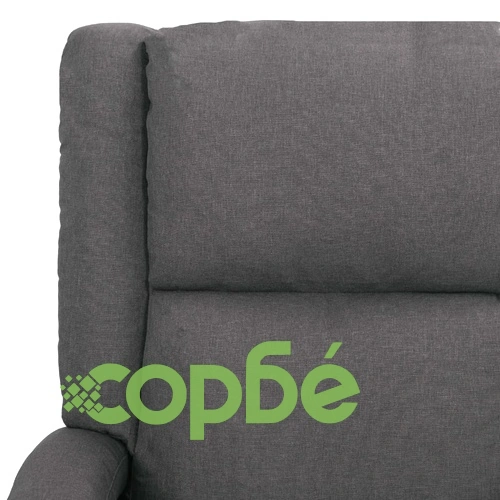 Изправящ масажен стол, тъмносив, текстил ➤ топ цена ➤ sorbe.bg