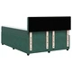 Боксспринг легло с матрак, тъмнозелено, 160x200 см, кадифе