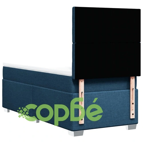 Боксспринг легло с матрак, синя, 90x190 см, плат ➤ топ цена ➤ sorbe.bg