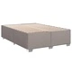 Боксспринг легло с матрак, таупе, 140x190 см, плат