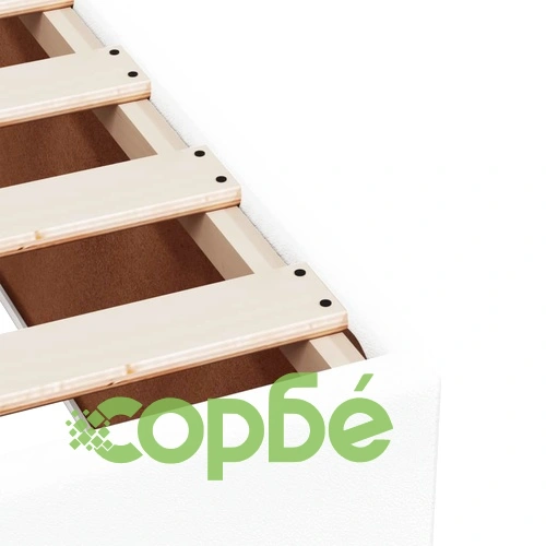 Боксспринг легло с матрак, бяло, 140x190 см изкуствена кожа ➤ топ цена ➤ sorbe.bg