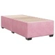 Боксспринг легло с матрак, розово, 100x200 см, кадифе