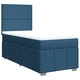 Боксспринг легло с матрак, синьо, 80x200 см, плат