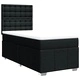 Боксспринг легло с матрак, черно, 90x200 см, плат