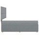Боксспринг легло с матрак, светлосиво, 140x200 см, плат