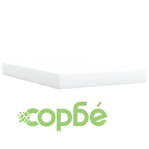 Боксспринг легло с матрак, бяло, 140x190 см изкуствена кожа ➤ топ цена ➤ sorbe.bg