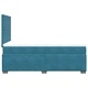 Боксспринг легло с матрак, синьо, 120x200 см, кадифе